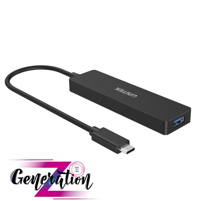 Cáp chuyển USB Type-C ra 3 cổng USB 3.0 + Card Reader (SD / Micro SD) Unitek H1108B