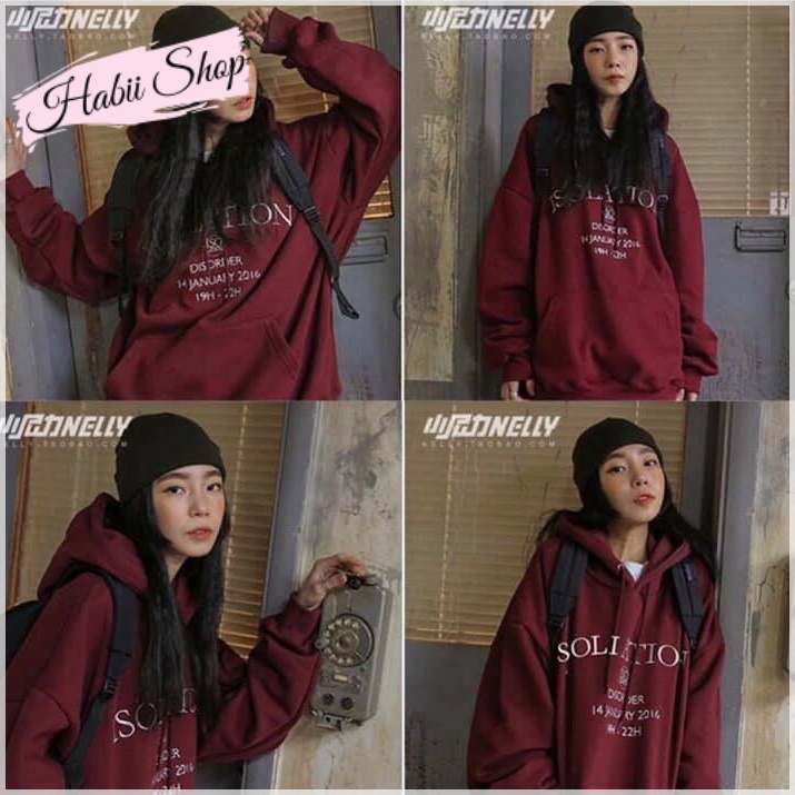 Áo hoodie unisex - Áo nỉ hoodie nữ có mũ HABII AH01 | BigBuy360 - bigbuy360.vn