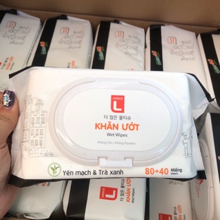 Giấy ướt CHOICE HƯƠNG YẾN MẠCH TRÀ XANH 120 tờ nước tinh khiết 99,9%