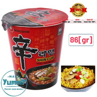 Mì ly SHIN CUP NONGSHIM Cay Nồng 68 gram - Mì ly Nongshim Hàn Quốc