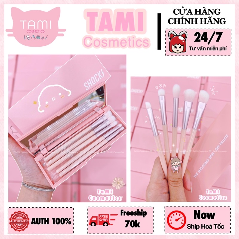 Bộ cọ Tonymoly 5 cây Kèm Gương