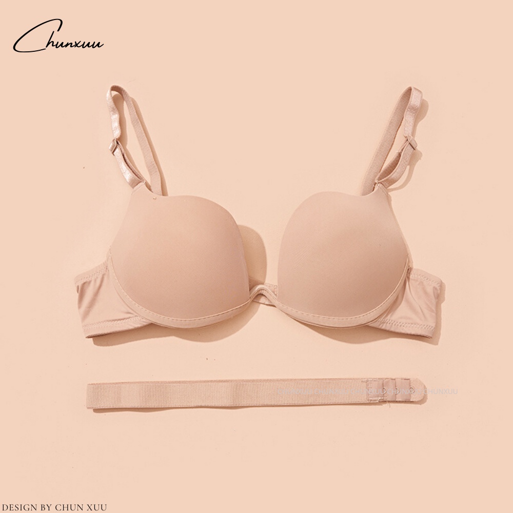 Áo ngực nữ hở lưng vải đúc su có gọng đệm kép thiết kế thời trang nâng đẩy ngực ChunXuu - AV55