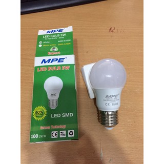 Bóng Led Búp MPE 5w trắng /vàng