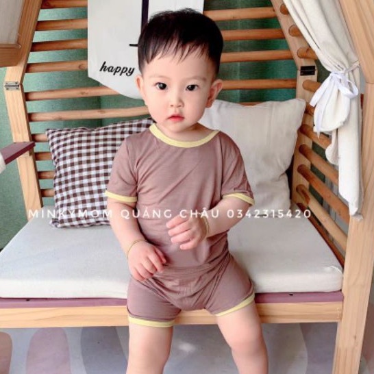 [MINKYMOM] BỘ CỘC VIỀN THUN LẠNH CẠP CAO MINKY MOM QUẢNG CHÂU