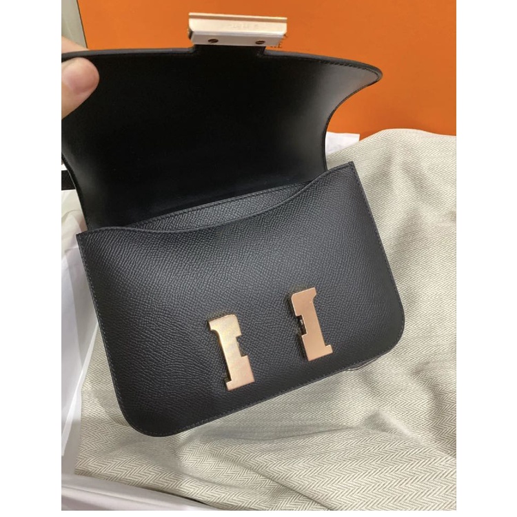 Túi xách JASMIN NOIR từ da PU hình vuông cỡ nhỏ phong cách cổ điển thời trang cho nữ