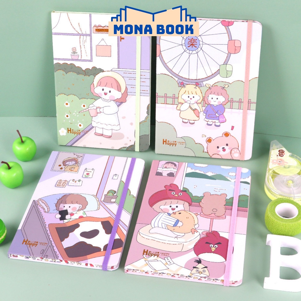 Sổ tay ghi chép a6 bỏ túi bìa cứng cute dễ thương, sổ ghi chép nhật ký công việc đa năng