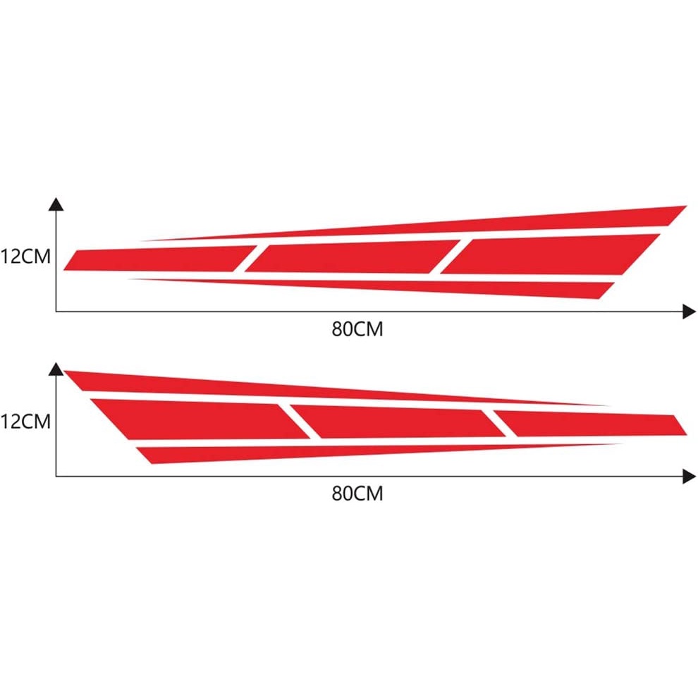Tem Decal Kẻ Sọc Thể Thao Dán Trang Trí Nắp Capo Xe Ô Tô
