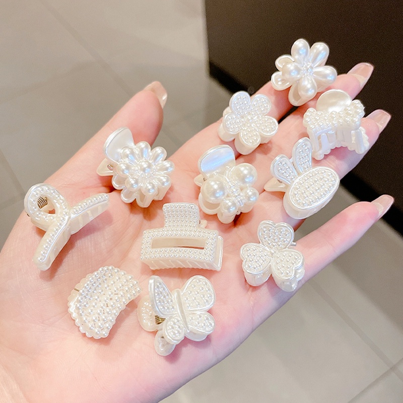 Kẹp Tóc Đính Ngọc Trai Xinh Xắn Phong Cách Retro Pháp