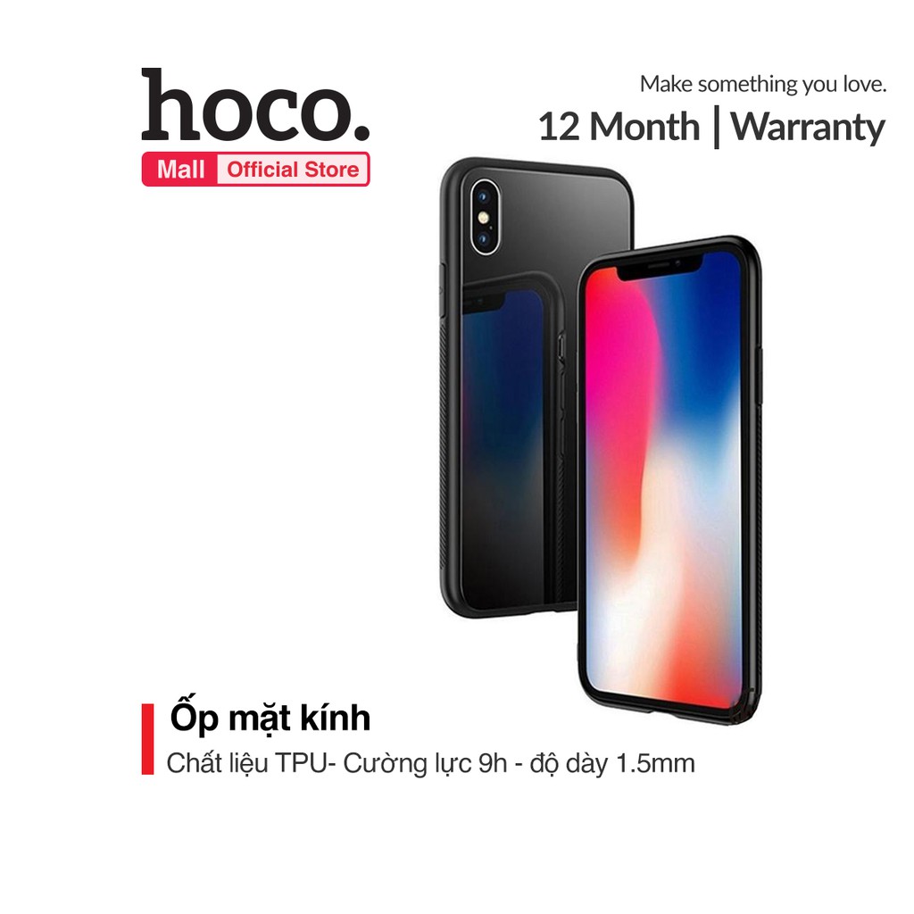 Ốp lưng mặt kính iPhone X/XS Hoco Ingenious