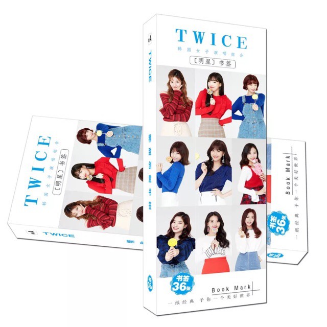 Bookmark Twice đánh dấu trang 36 tấm in hình nhóm nhạc idol hàn quốc