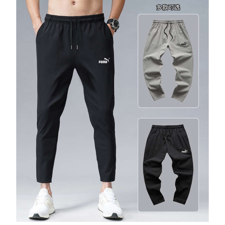 Quần Thể Thao Puma Chất Lụa Lạnh Mỏng Nhanh Khô Có size Lớn Thời Trang Mùa Hè Cho Nam Giới