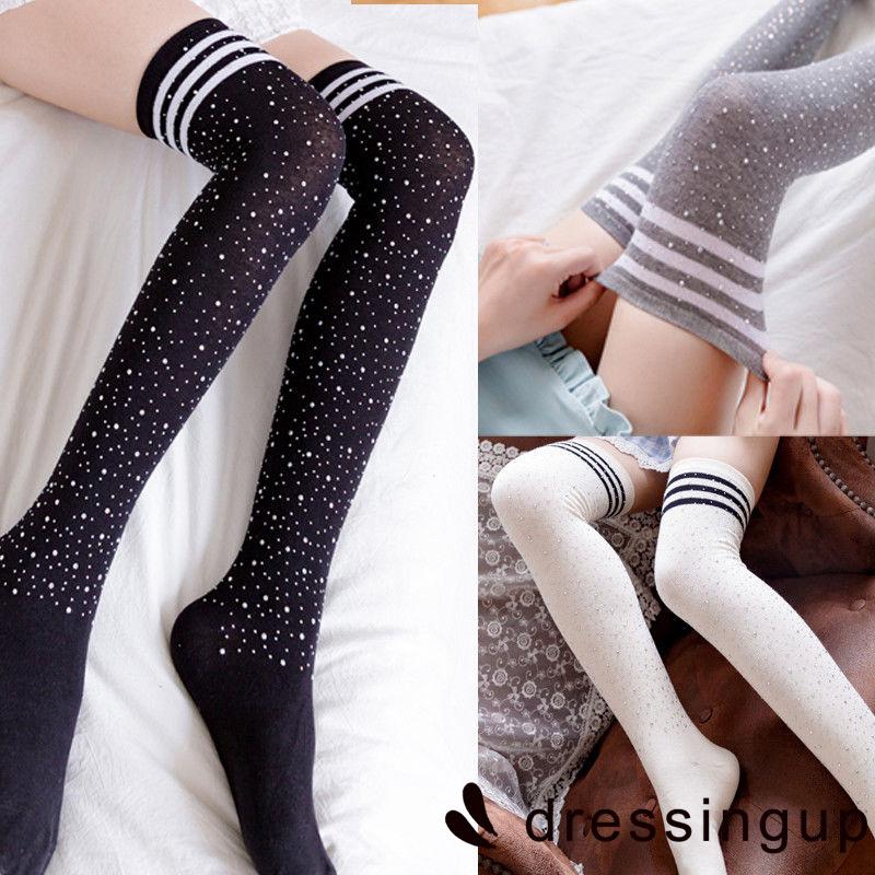 Vớ cổ cao qua gối giữ ấm chân vào mùa đông cho nữ