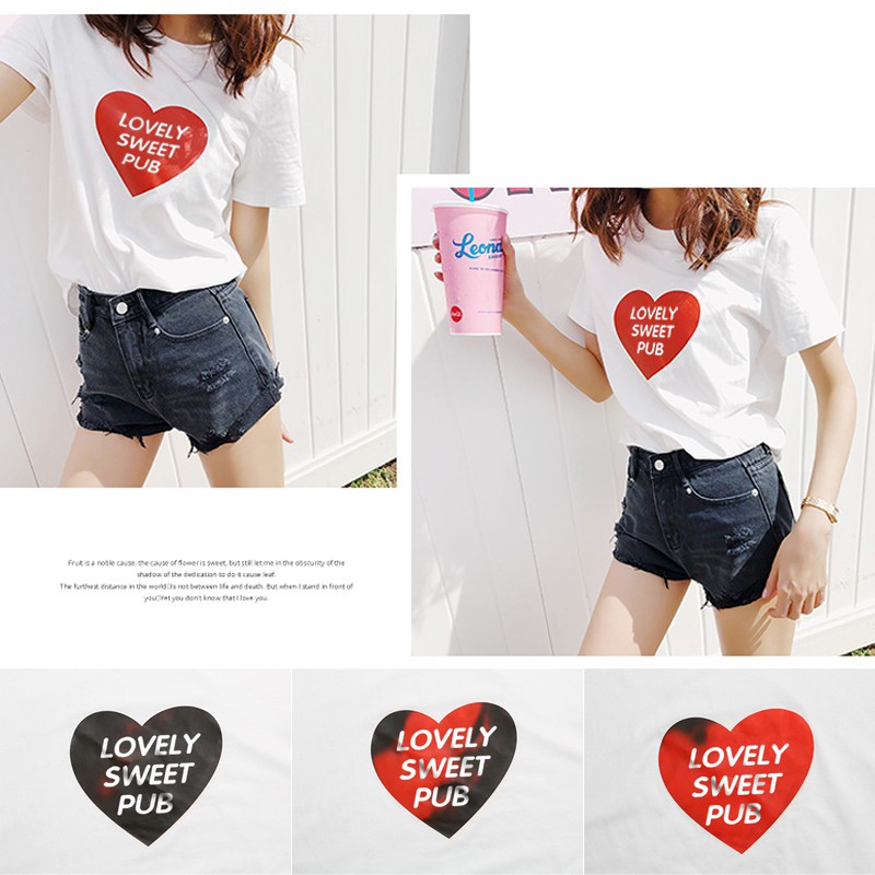 Áo Thun Cotton Ngắn Tay Thoải Mái Cá Tính Thời Trang Cho Nữ