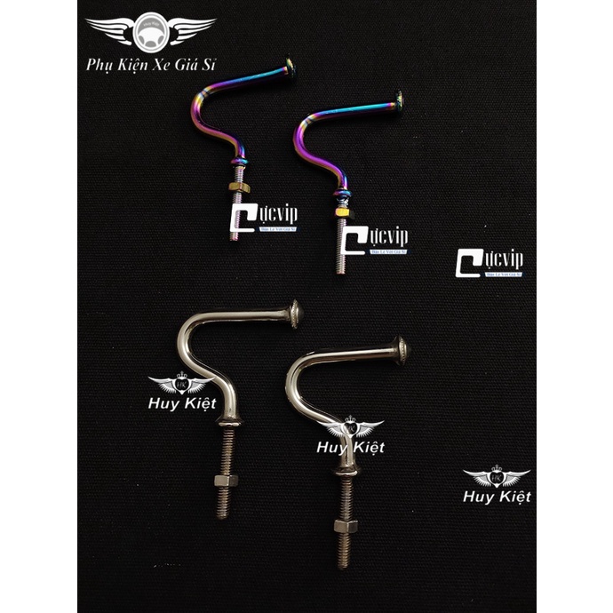 Combo 2 Móc Treo Đồ Xe Máy Kiểu Cong Đầu Bông Gắn Baga Giữa Các Loại Xe MS4560