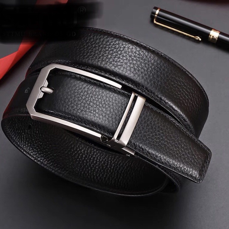 Thắt Lưng Nam Cao Cấp Dây Lưng Nam Mặt Khóa Kim Nguyên Khối K025 Phong Cách Thời Trang Hàn Quốc Lịch Lãm