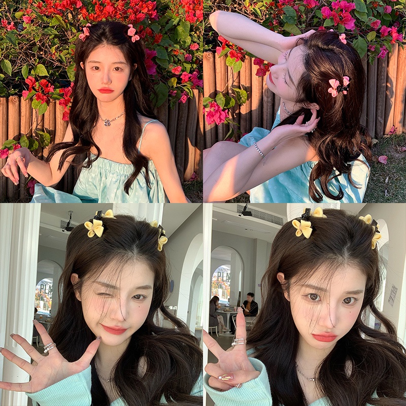 Kẹp Tóc Hình Nơ / Đầu Lâu Nhỏ Xinh Thời Trang Hàn Quốc 2022