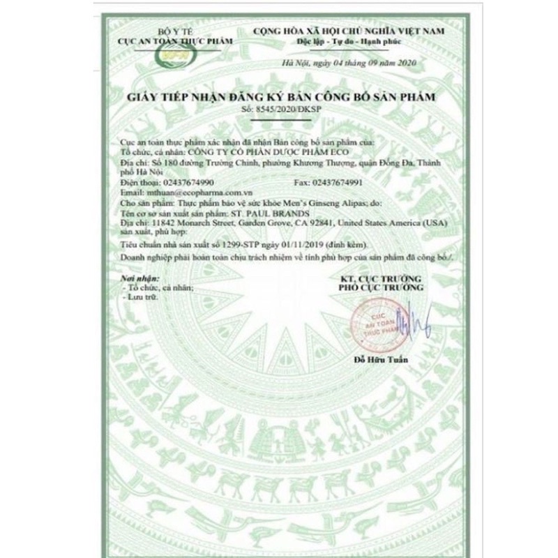 Viên uống ALIPAS tăng cường sinh lý nam