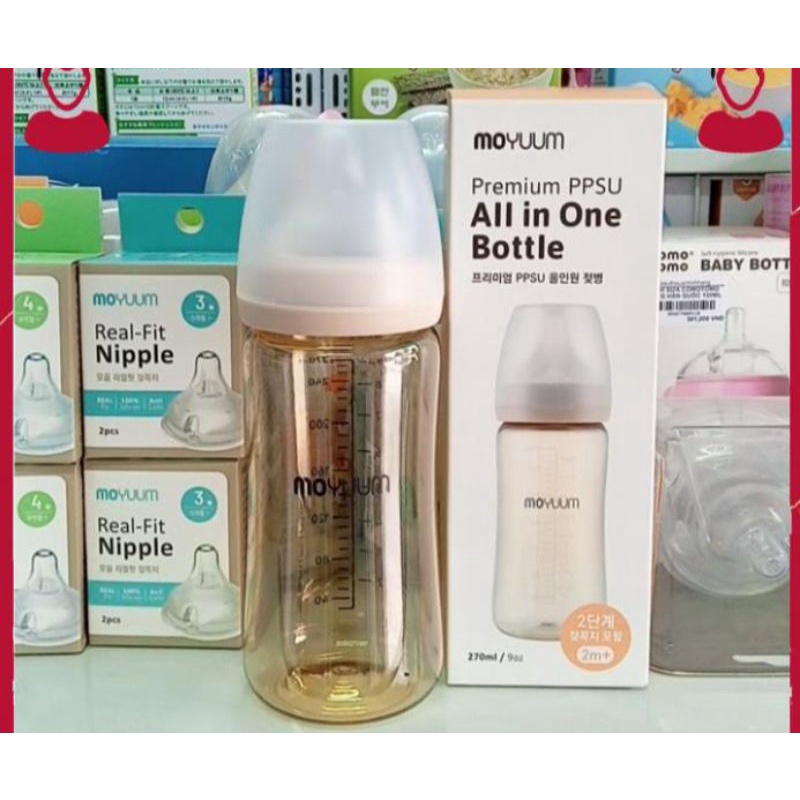 Mẫu Mới Bình sữa moyuum Hàn Quốc❤️chính hãng❤️freeship ❤2 cỡ bình 170ml/270ml tùy chọn
