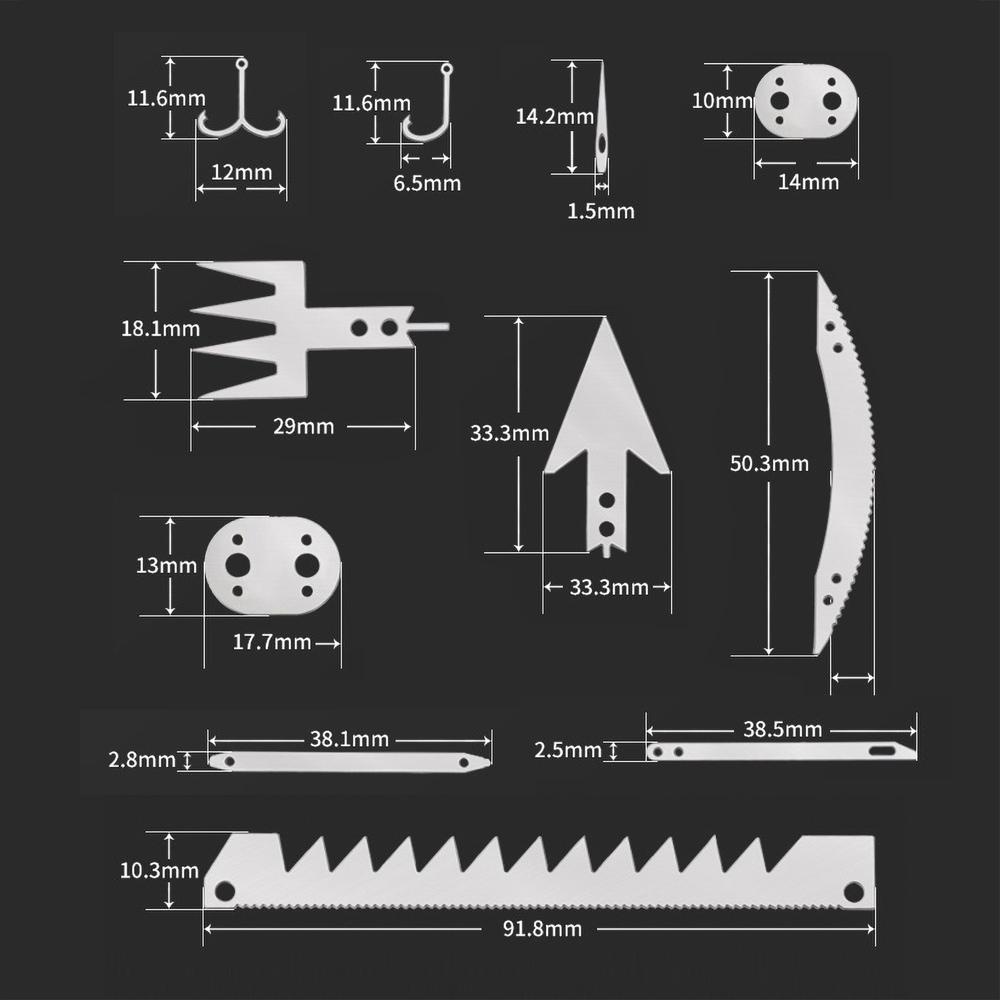 IVORY Thẻ Sinh Tồn Đa Năng Chất Liệu Thép Không Gỉ