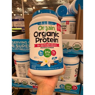 Orgain Organic Protein Bột Uống + Làm Bánh, Pha Sữa