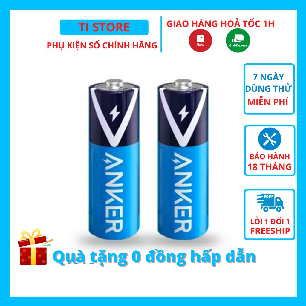 2 Viên Pin kiềm Anker B1810 B1820 AA/AAA Alkaline - tistore