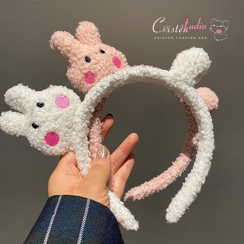 Băng Đô Nhung Lông Thiết Kế Hình Hoạt Hình Dễ Thương