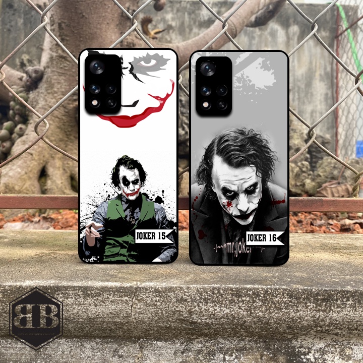 Ốp lưng kính cường lực Xiaomi Redmi Note 11 5G / Poco M4 Pro hình joker bao ngầu