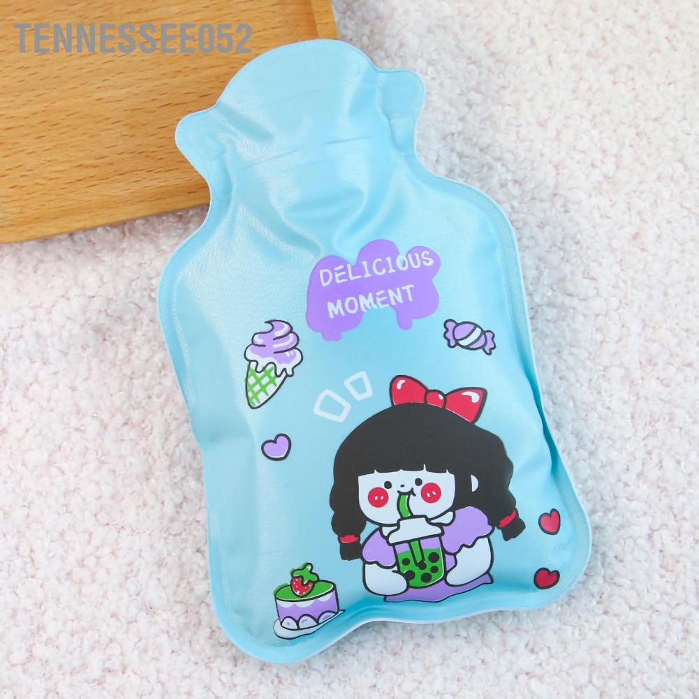 Tennessee052 Hot Water Bottle Cute Cartoon Thickened Multifunctional PVC Bag for Winter Pain Relief
