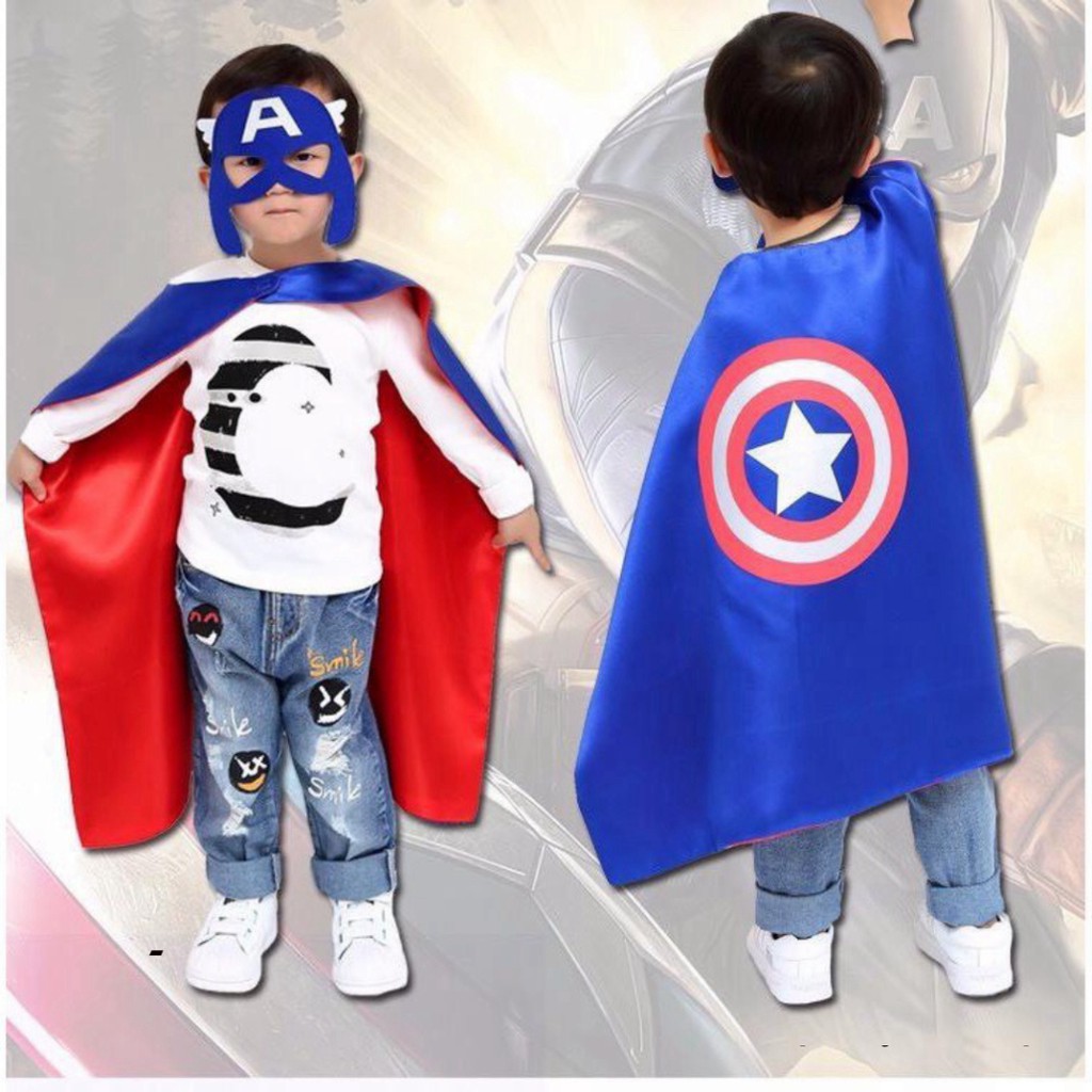 [ToyStory] Áo Choàng Siêu Nhân Cho Bé Mặt Nạ Cosplay Người Nhện, Người Dơi, Superman Captain Elsa Ironman Đồ Chơi Trẻ Em
