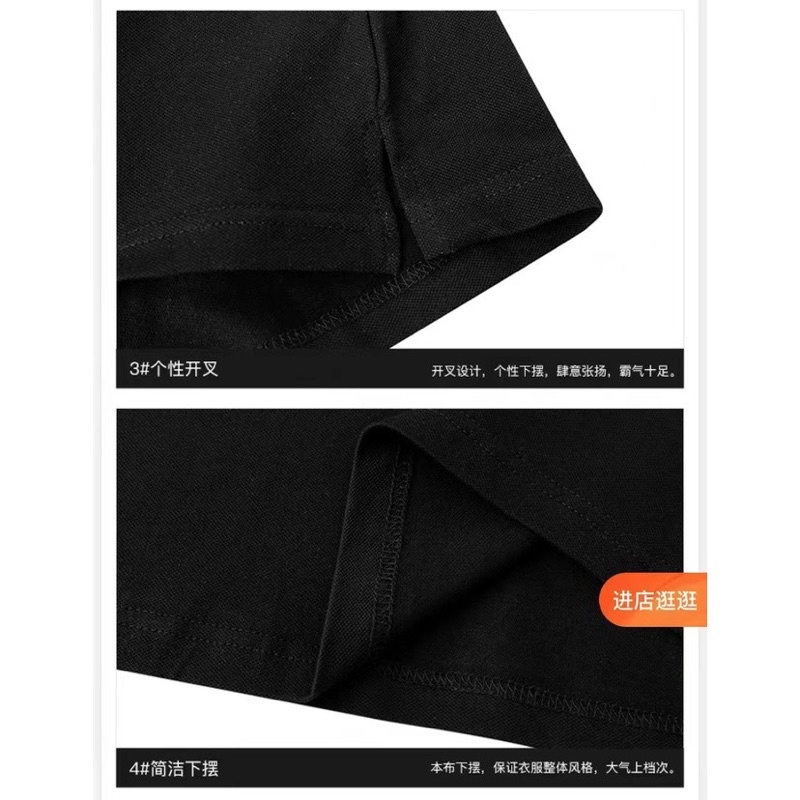 Áo polo tay ngắn  Nelly Heybig form rộng hoạ tiết thêu cho nam và nữ Crhsup 39