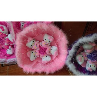 Hoa Gấu Bông kitty 5 con