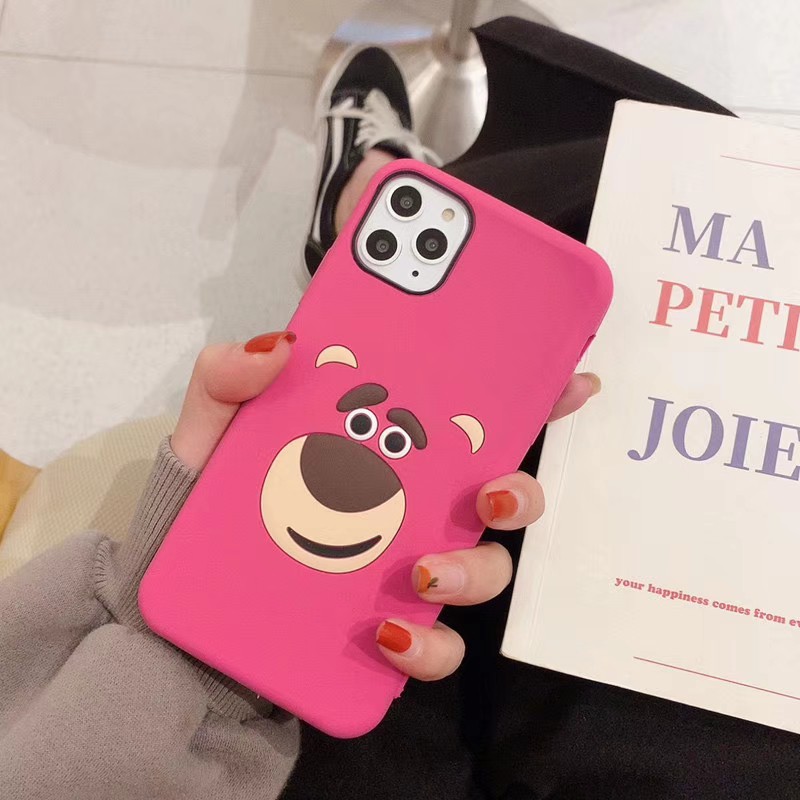 Hoạt Hình Ốp Điện Thoại Silicon Mềm Họa Tiết Gấu Đáng Yêu Cho Iphone 11 12 Pro MAX | BigBuy360 - bigbuy360.vn