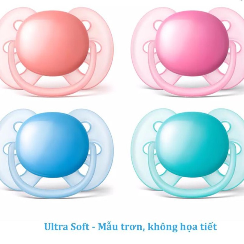 Ti giả chỉnh nha đầu dẹt Philips Avent Ultra Air, Ultra Soft Cam kết chính hãng OIBECUNG