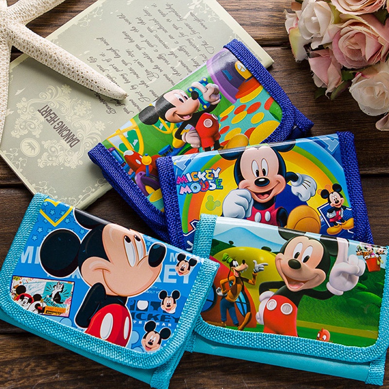 Dễ thương hoạt hình trẻ em ví Anime ba lần Zero Wallet