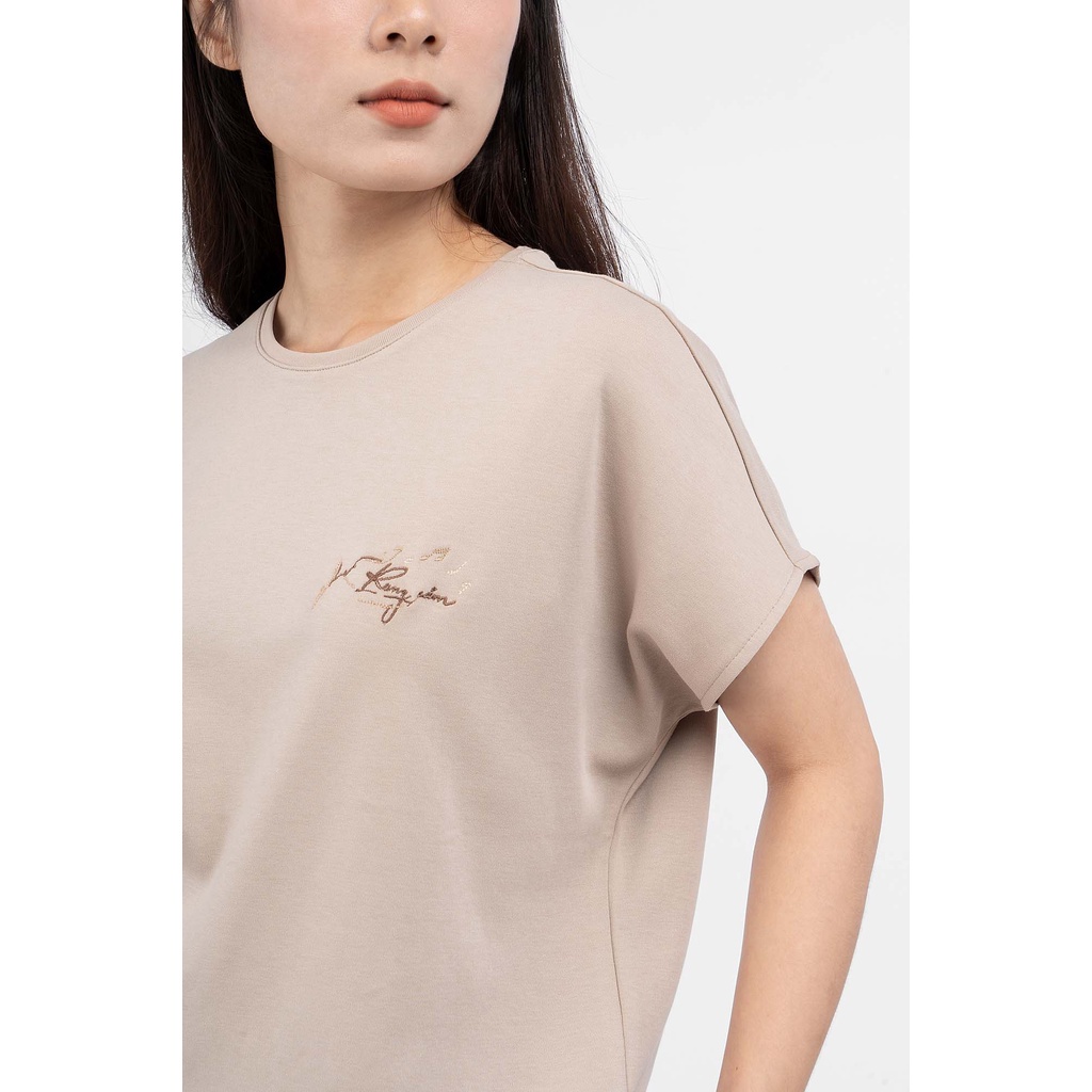 Áo Thun Nữ Tay Ngắn Họa Tiết Thêu Form Regular - Routine 10F21TSSW002