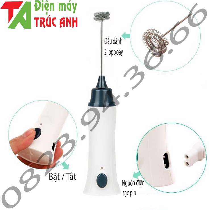 Máy máy khuấy sữa - tạo bọt cafe cầm tay có sạc pin | BigBuy360 - bigbuy360.vn