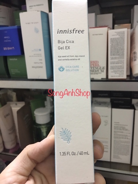 Gel Làm Dịu Da Mụn Từ Dầu Bija Innisfree Bija Cica Gel EX (40ml)