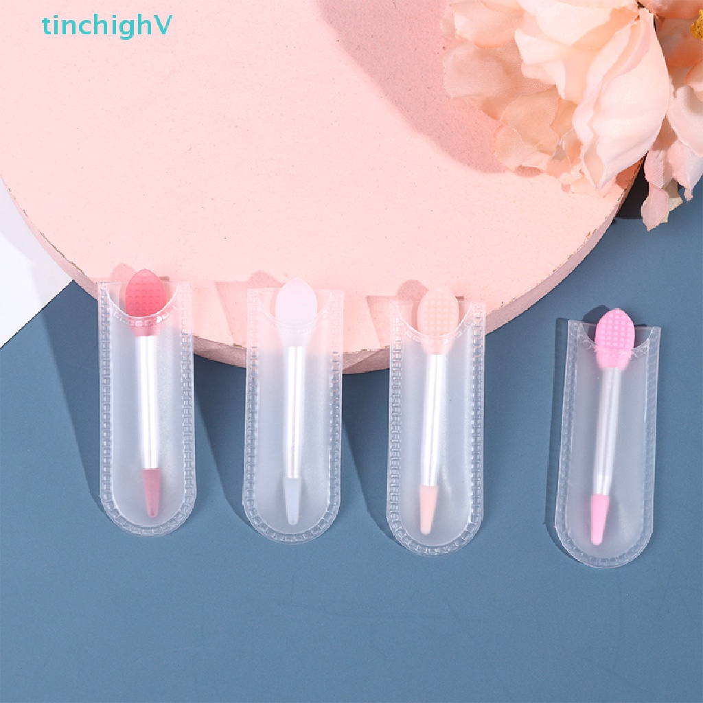 1 Cọ Tô Son Môi Hai Đầu Mini Bằng Silicone