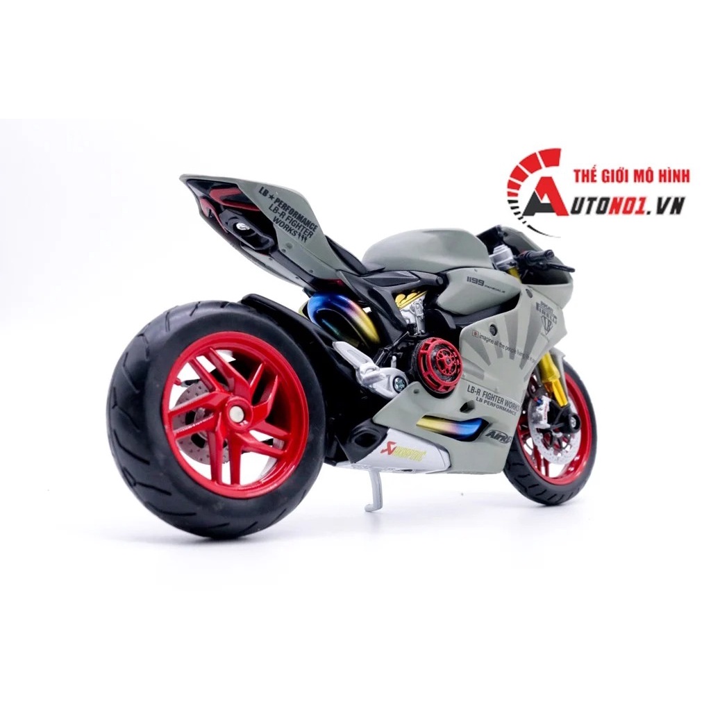 Mô hình xe độ Ducati 1199 Panigale S Liberty Walk Nồi Khô 1:12 Autono1 D221A