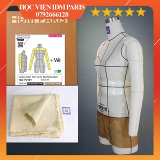 [ĐầmThiết Kế] RẬP CANH TAY CỦA MANOCANH VÀ 100CM VẢI MỘC