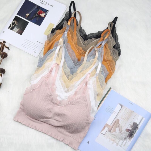 *MẪU MỚI* Bra len tăm viền ren ms 234 siêu đẹp, siêu mềm