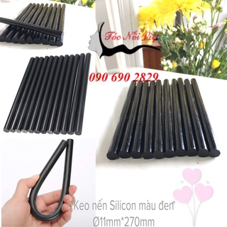 Keo nhiệt Silicon, Keo nến đen siêu dính chắc size lớn Ø11mm*270mm
