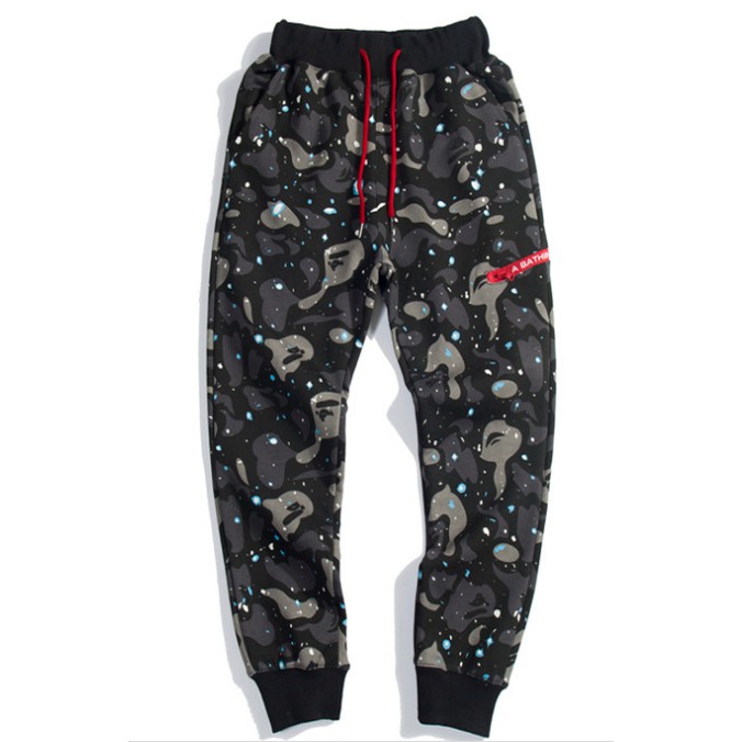 Mới BAPEe A Tắm Ape Cá Mập Jogger Quần Dài Thời Trang Quần Thể Thao Luminoso