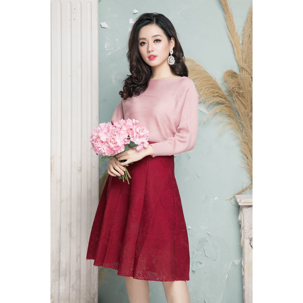 KOKA Áo len tay dơi tăm ngang 04302