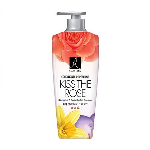 Dầu xả Elastine Kiss The Rose mượt tóc hương nước hoa 600ml