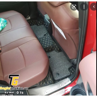 Thảm lót sàn ô tô 6D da cacbon kim cương cho xe Hyundai Creta 2022 chống nước, không mùi, phủ kín 90% sàn xe