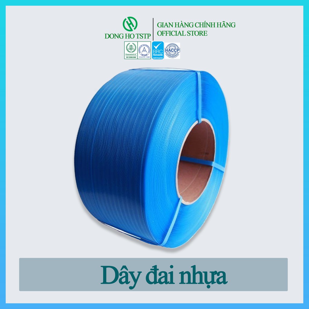 Dây đai nhựa PP buộc kiện hàng cao cấp chịu nhiệt cấp đông -40 độ - Cuộn 12KG