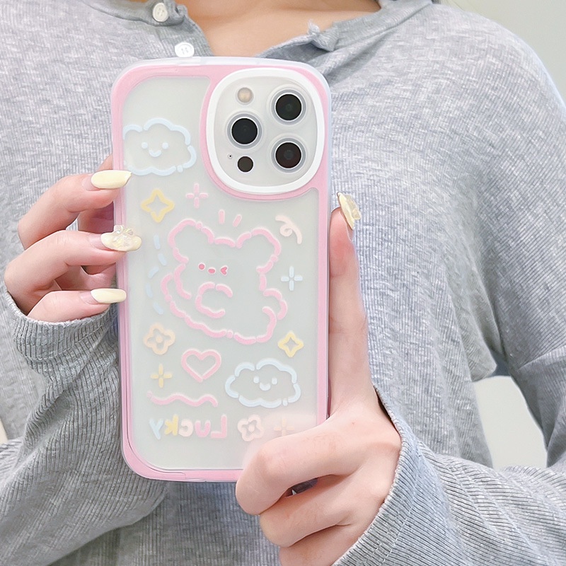 Ốp Điện Thoại Có Giá Đỡ Hình Đám Mây Thỏ Cho iphone7 / 7plus / 8 / 8plus / xs / 11 / 12 / 13 / 14 / pro / max / plus / promax