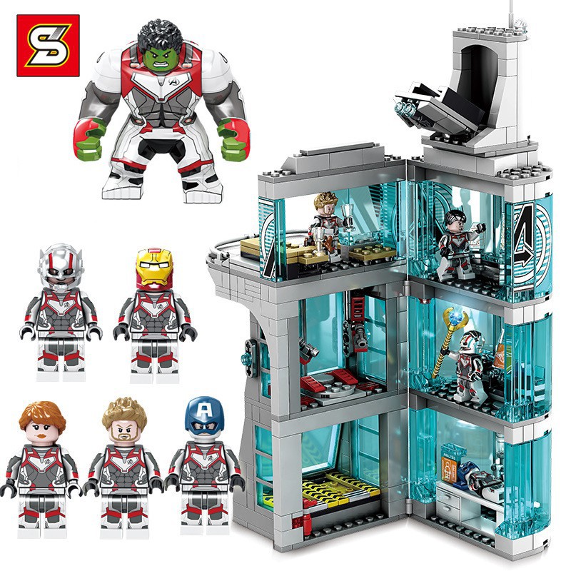 Lego Hero - SY 1349 ( Xếp Hình Tòa tháp trụ sở của các siêu anh hùng 618 Mảnh )