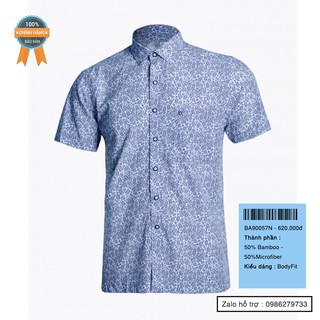 OWEN BAMBOO - Áo sơ mi ngắn tay Owen BA90057N
